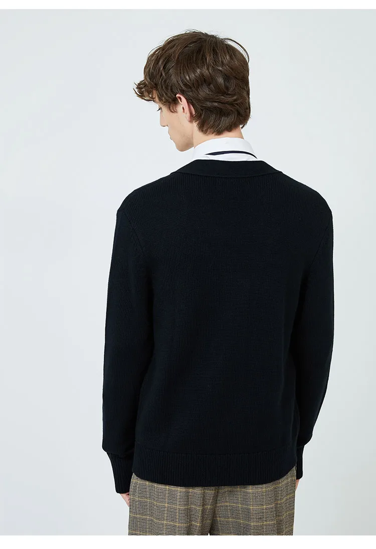 JackJones мужской вязаный кардиган с v-образным вырезом мужская одежда 219424501
