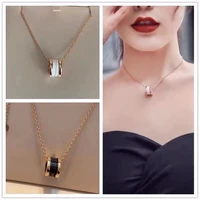 titanium steel anti allergy necklace fashion jewelry for men and women necklaces for lovers