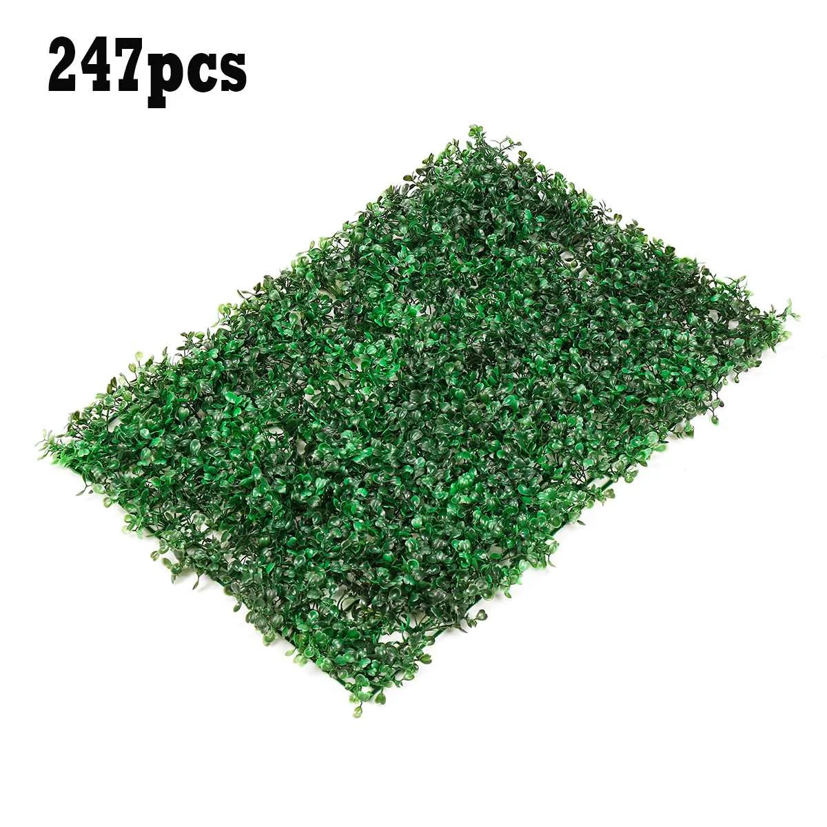 247pcs 1 шт. 40*60 см искусственные травы растения стены поддельные газон искусственная изгородь коврик травяной лист Цветущая искусственная листва для домашнего садового декора - Цвет: 247pcs