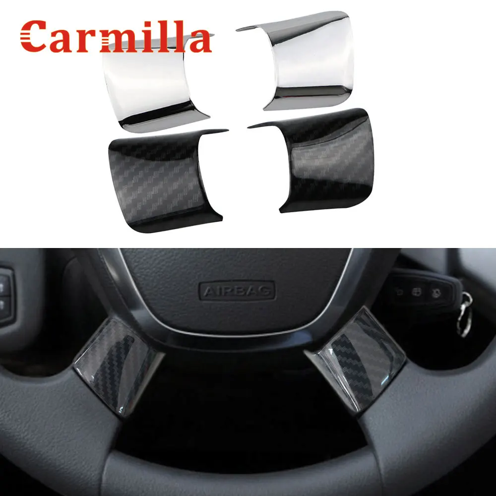 Carmilla чехол рулевого колеса автомобиля с блестками накладка наклейка для Ford Cmax C-Max Focus 3 Mk3 Kuga Escape 2012 2013