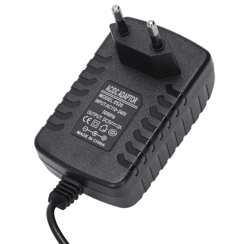 Штепсельная Вилка европейского стандарта AC 100 240V DC/DC 5V 2A адаптер конвертер