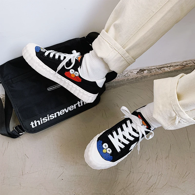 Женская Повседневная обувь парусиновая коллекция 2020 года модная на плоской