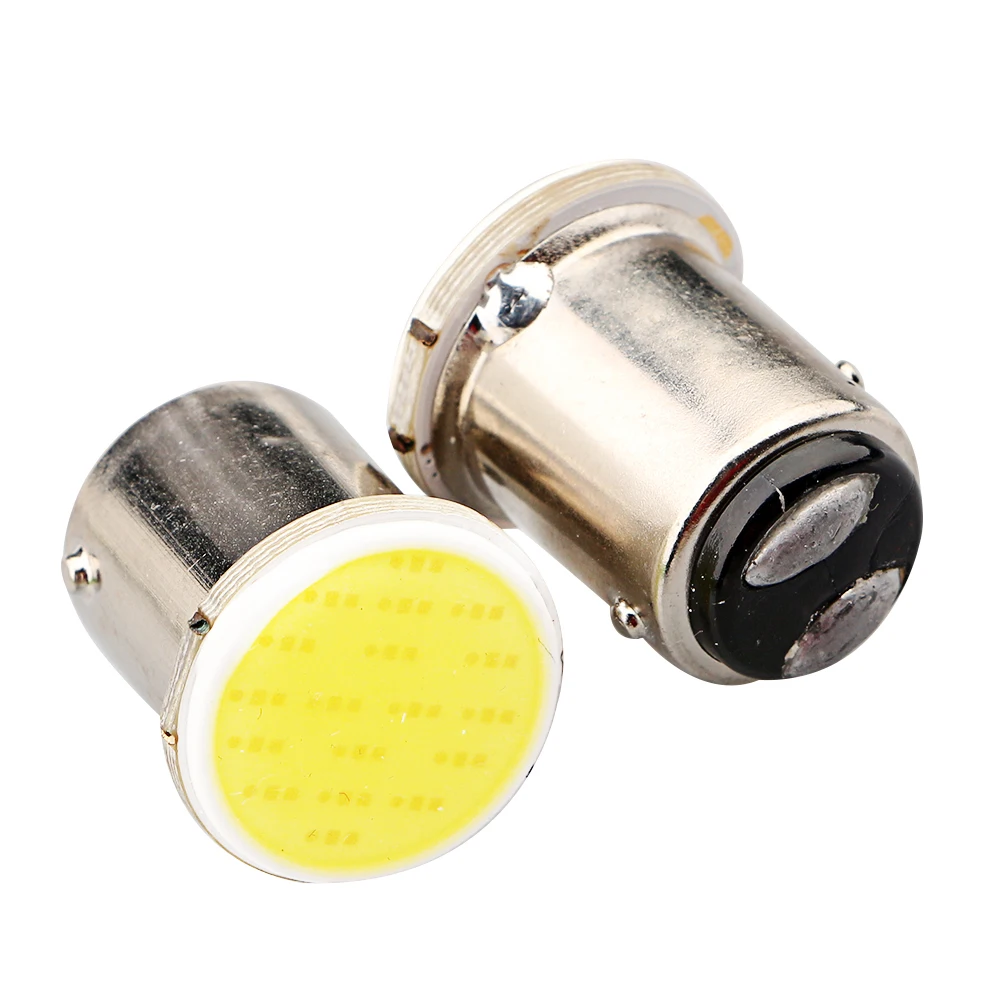 YM E-Bright 500 шт./лот S25 COB 18 SMD 18 Led 1157 BAY15D P21/5 Вт указатель поворота Стоп сигналы; цвета белый, желтый, красный; 12V светодиодные фары автомобиля