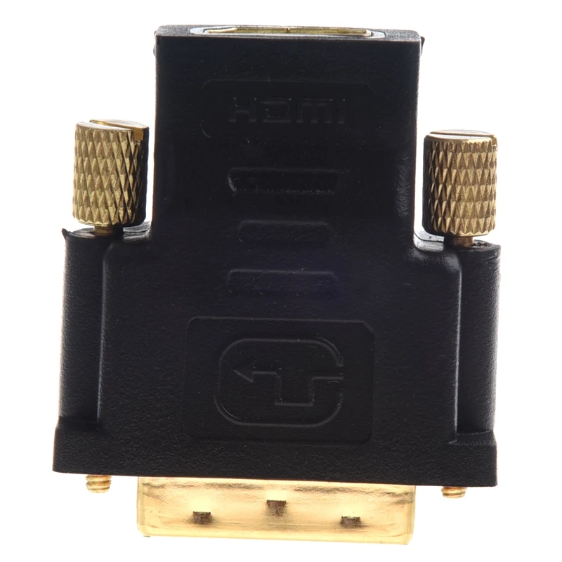 Новый позолоченный HDMI Женский к DVI D Мужской Видео адаптер