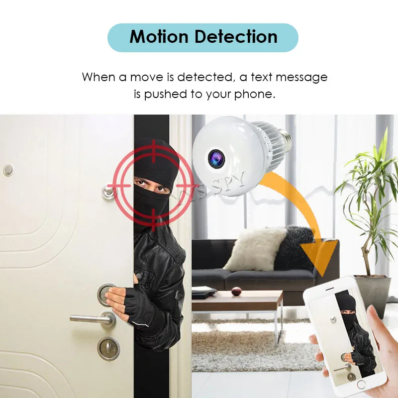 360 камера Мини Wifi камера домашний видеоняня Tele camera Lampada Espia IP Cam CCTV рыбий глаз умная экшн-камера безопасности