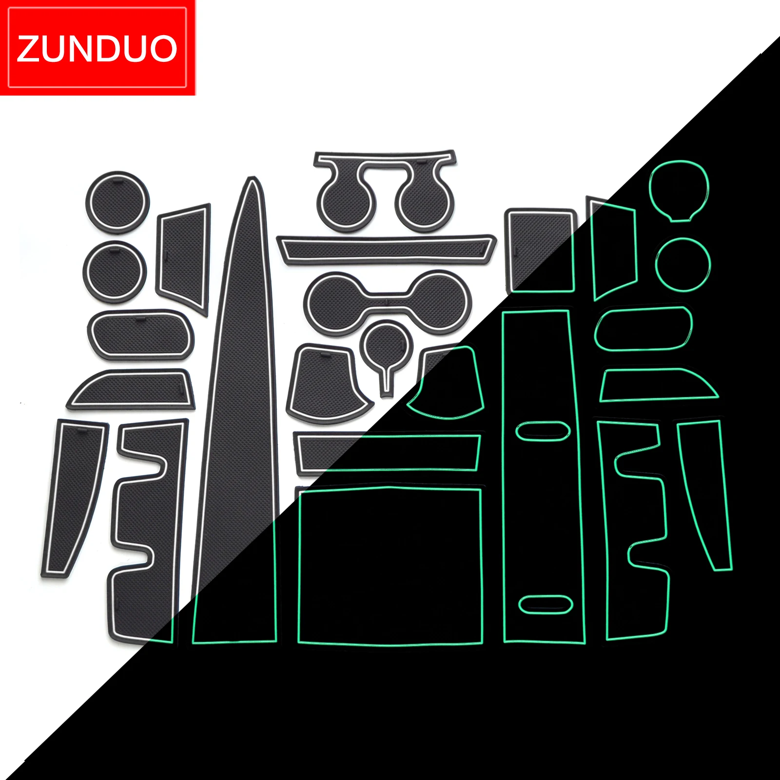 

ZUNDUO Противоскользящий слот для ворот, коврик для чашки, подходит для Toyota SIENNA 2021 2022, аксессуары для интерьера, Нескользящие Коврики для двери, резиновые подставки