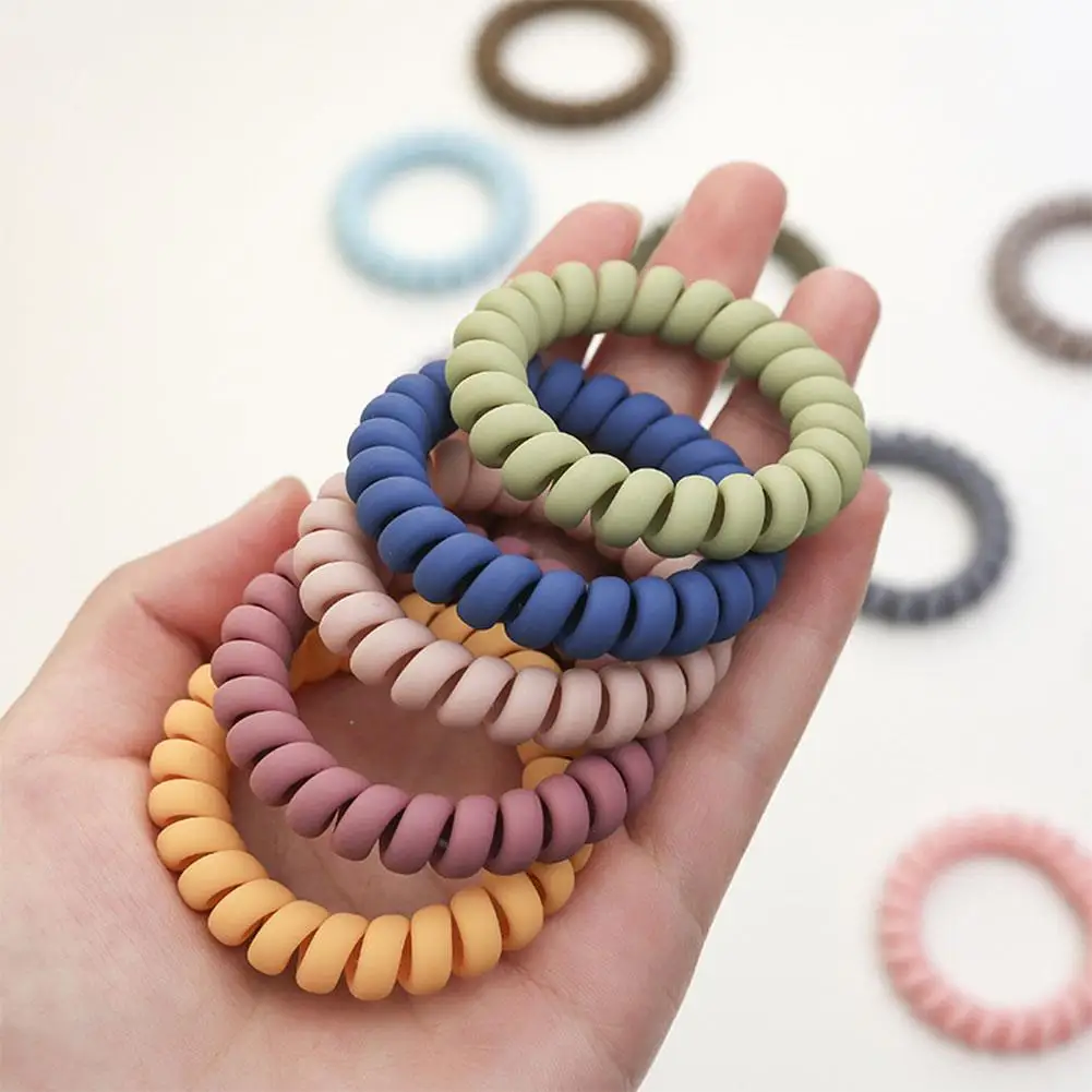 

Telephone Line Hair Ring Autumn Japanese Seamless Rubber Band Female Tie Hair Rope Hair Rope Hairstyles For Hair