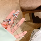 Женские серьги с бахромой и крыльями бабочки, серьги в Корейском стиле, Повседневная бижутерия для вечеринки, аксессуары, подарки, 2022