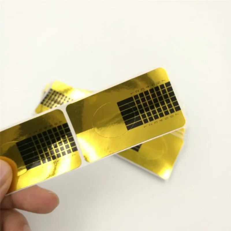 Форма для французского маникюра наклейка наращивания акрилового геля изогнутая