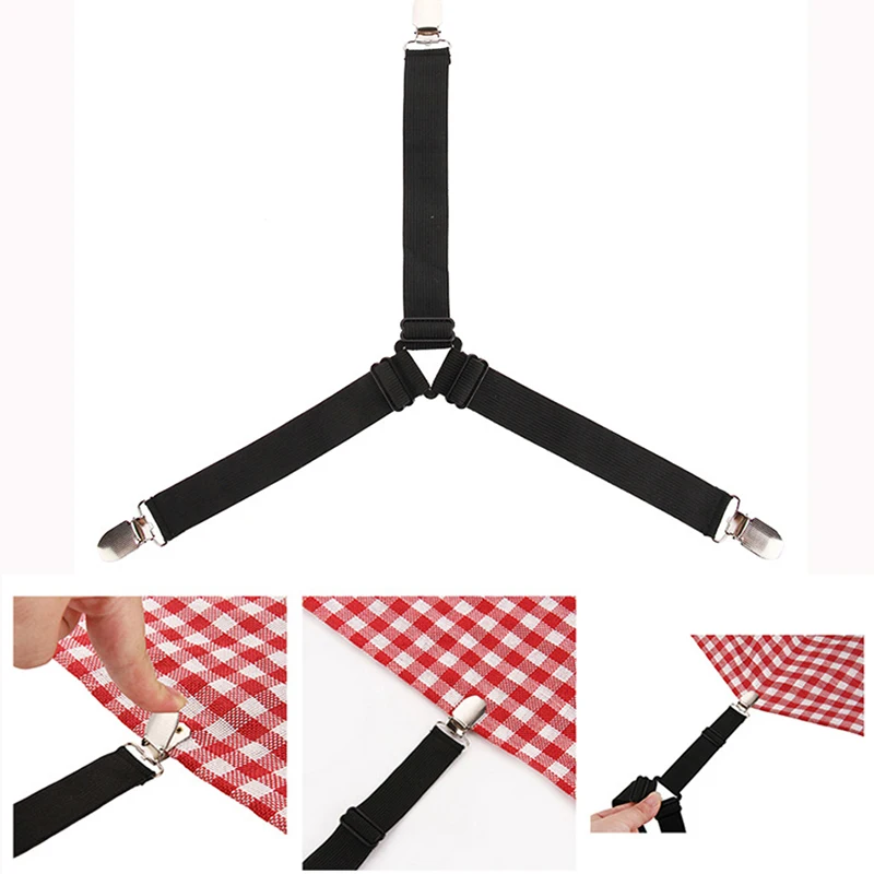 4 угловой длинный Регулируемый эластичный держатель для простыни зажимы матраца