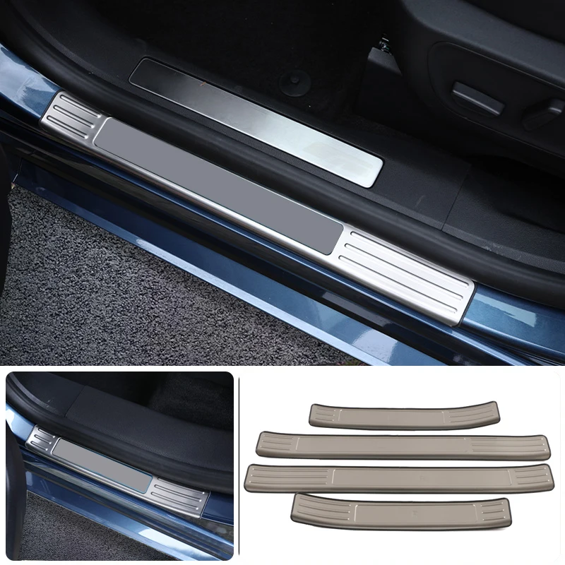 Стайлинг автомобиля 4 шт. накладка из нержавеющей стали внешний порог двери
