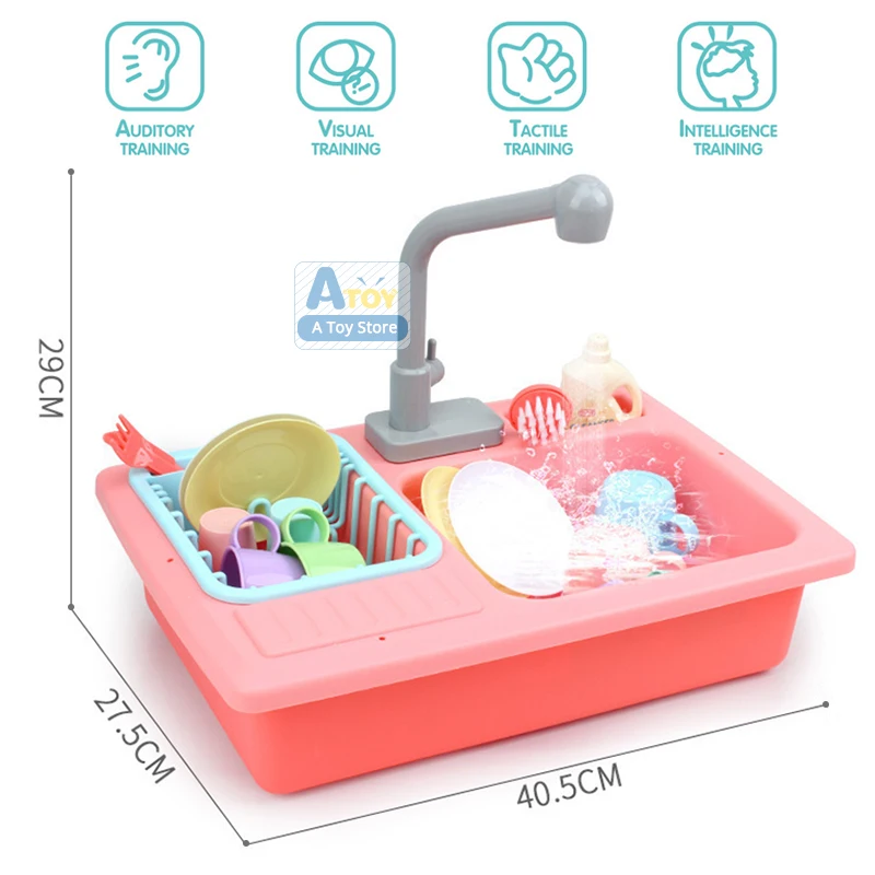 Игрушка для ролевых игр кухонные игрушки имитация посудомоечной машины
