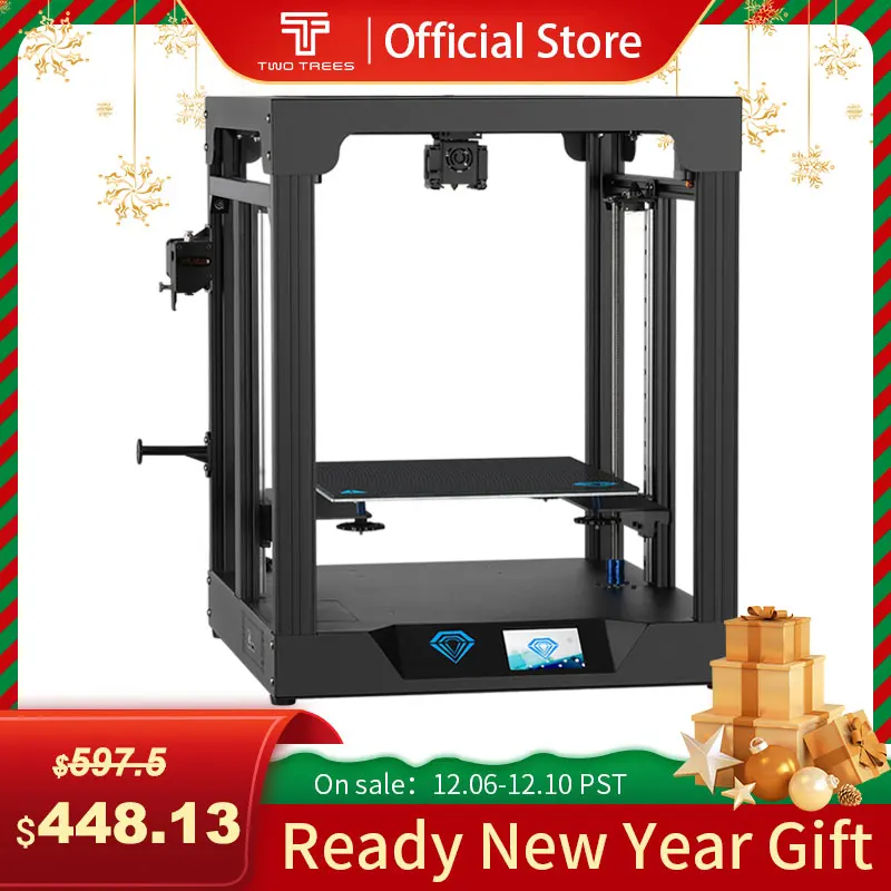 

3D-принтер Twotrees SP-5, V1.1, CoreXY MKS TMC2225, 300*300*330 мм, сенсорный экран 3,5 дюйма