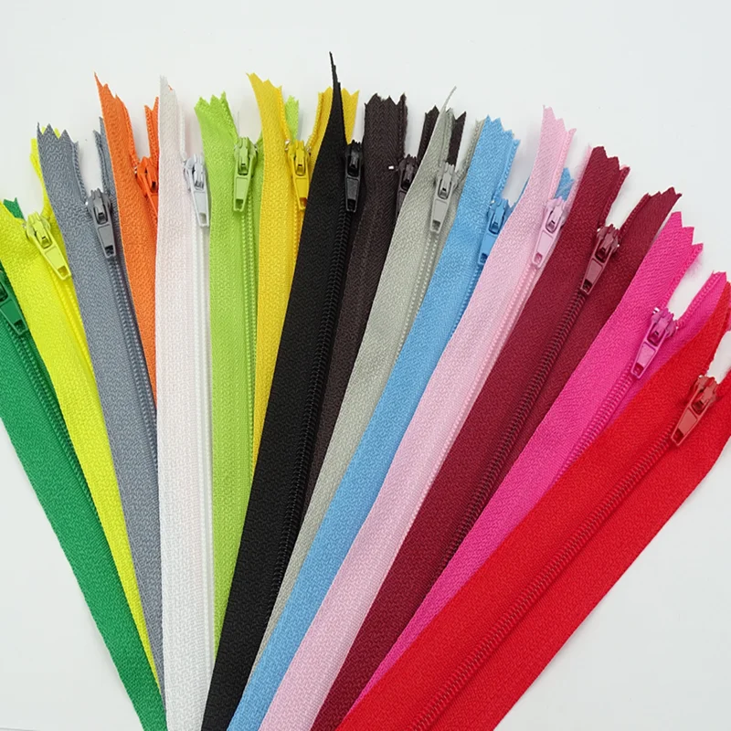 20pcs 3# Nylon Coil Closed Zipper for Tailor Sewing, 3-10 Inches, 20 Assorted Colors image 3