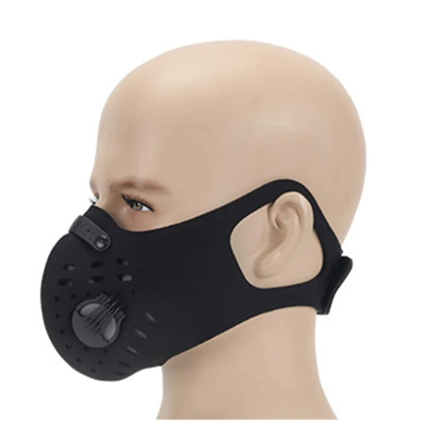 Пыленепроницаемая маска для лица с активированным углем езды на велосипеде