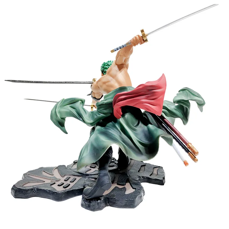 

18cm Hot sale anime one piece Roronoa Zoro figurine 2 style Combat ver. PVC Action Figure Collection Model Toys Gift for kids