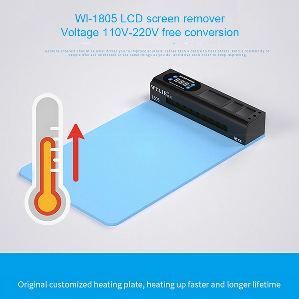

Mobile Phone LCD Separator With Lamp Oparating Tool Open USB Port Machine Heating Pad for iPhone iPad Demolition Screen Treasure