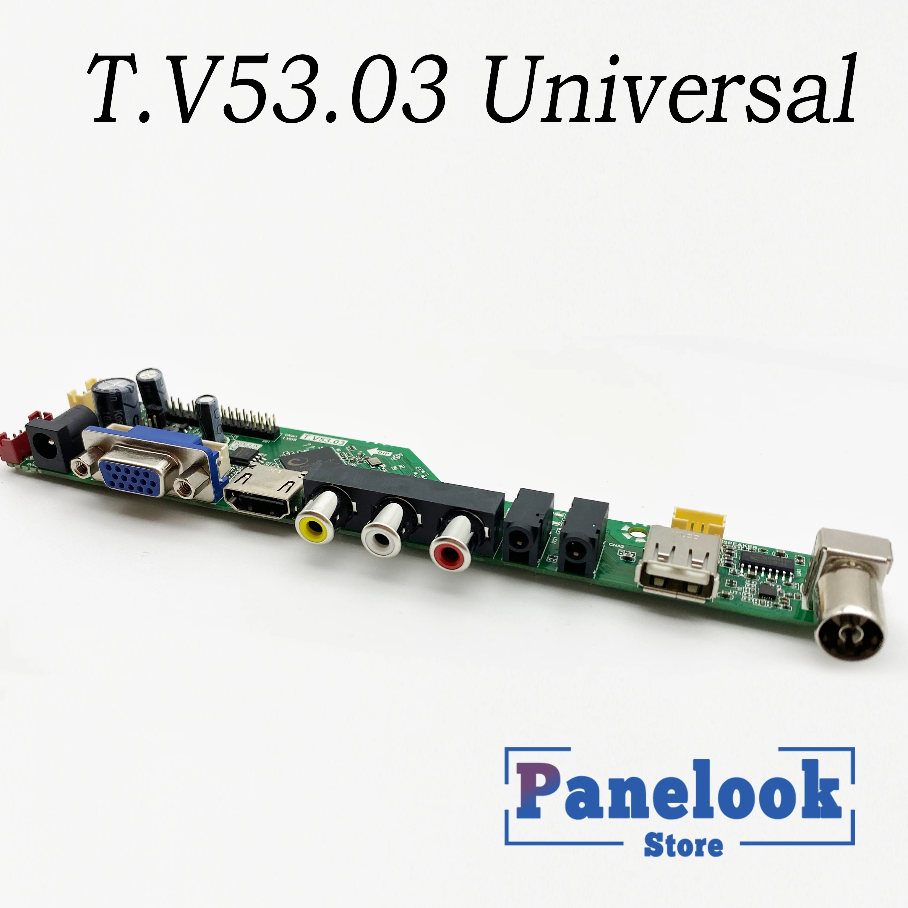 T.V53.03 Универсальный ЖК ТВ контроллер драйвер платы ПК/VGA/USB интерфейс + 7 клавишная
