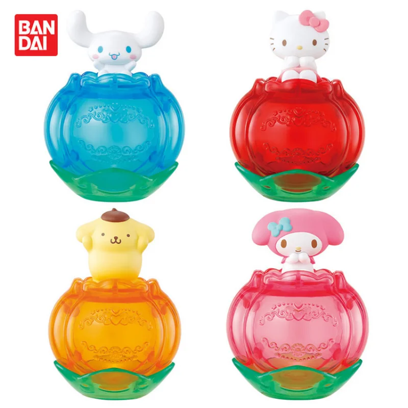 

7,5 см BANDAI Sanrio Mymelody HelloKt Cinnamoroll помпон пурин счастливая Коллекционная модель игрушка фигурка