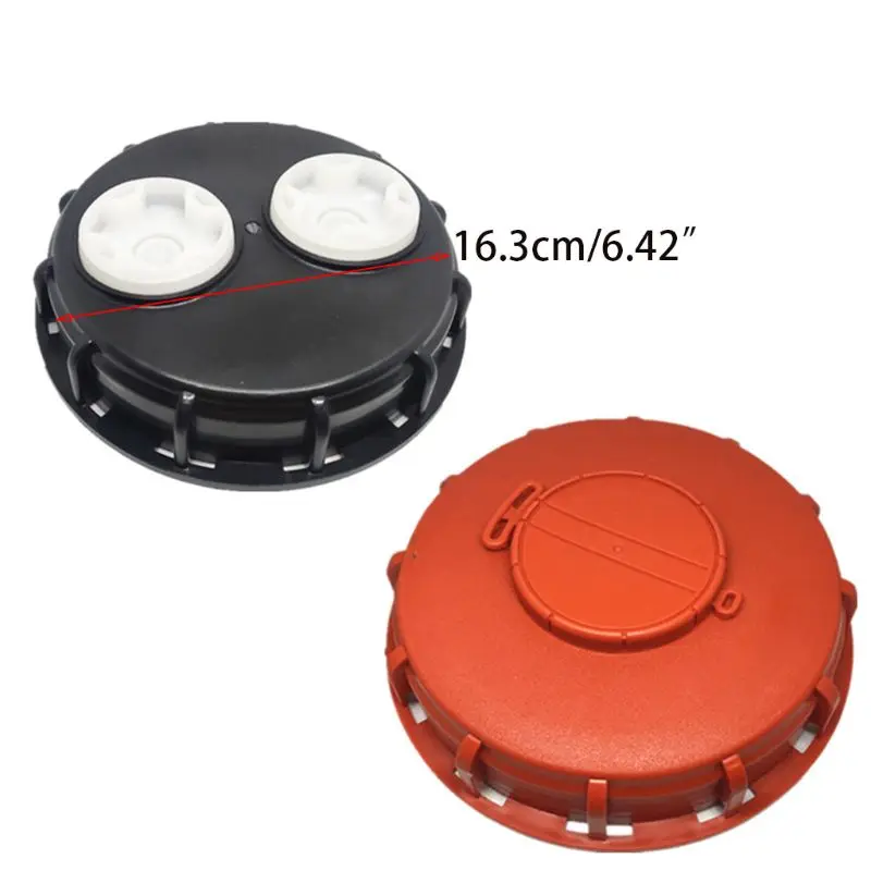 

Plastic IBC Tank Cap Cover Lid Bung Adapter with Vent Plug Ball Valve Leakproof 35ED
