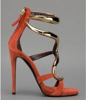 ladies classic open toe gold high heels designs sandals sexy open toe metallic gold high heel female pumps gladiator sandals