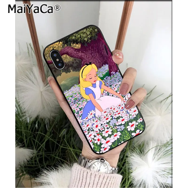 A9 Мягкий силиконовый чехол для телефона MaiYaCa Alice in Wonderland Cheshire Cat из ТПУ для iPhone 8 7 6 6S Plus X XS MAX 5 5S SE XR Mobile Cover - Цвет: A9