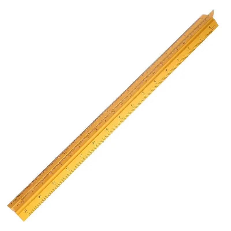 

Triangular Metal Scale Ruler Engineers Technical Architect Architecture 30cm Accurate Aluminum Alloy Drafting Accessories Newest