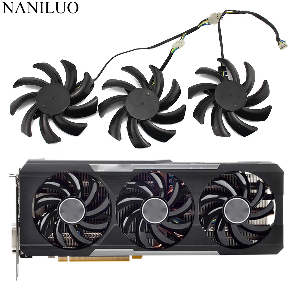 85 мм R9 290X/390/390X GPU VGA вентилятор охлаждения для Sapphire 290X 390 8G NITRO 390X D5 Tri X ЗАМЕНА