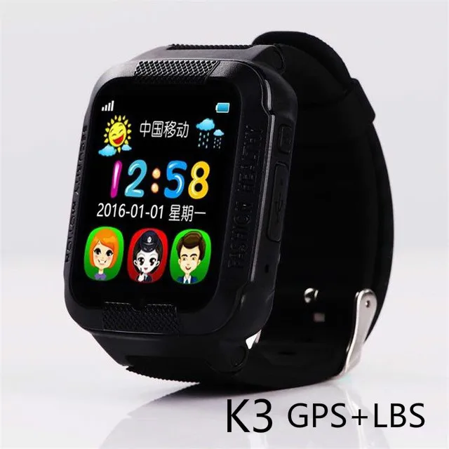 696 V7K Bluetooth умные часы для детей gps для мальчиков и девочек поддержка SIM/TF набора вызова Push сообщения Детские Смарт-часы сенсорные часы с камерой V7 3k - Color: K3 black