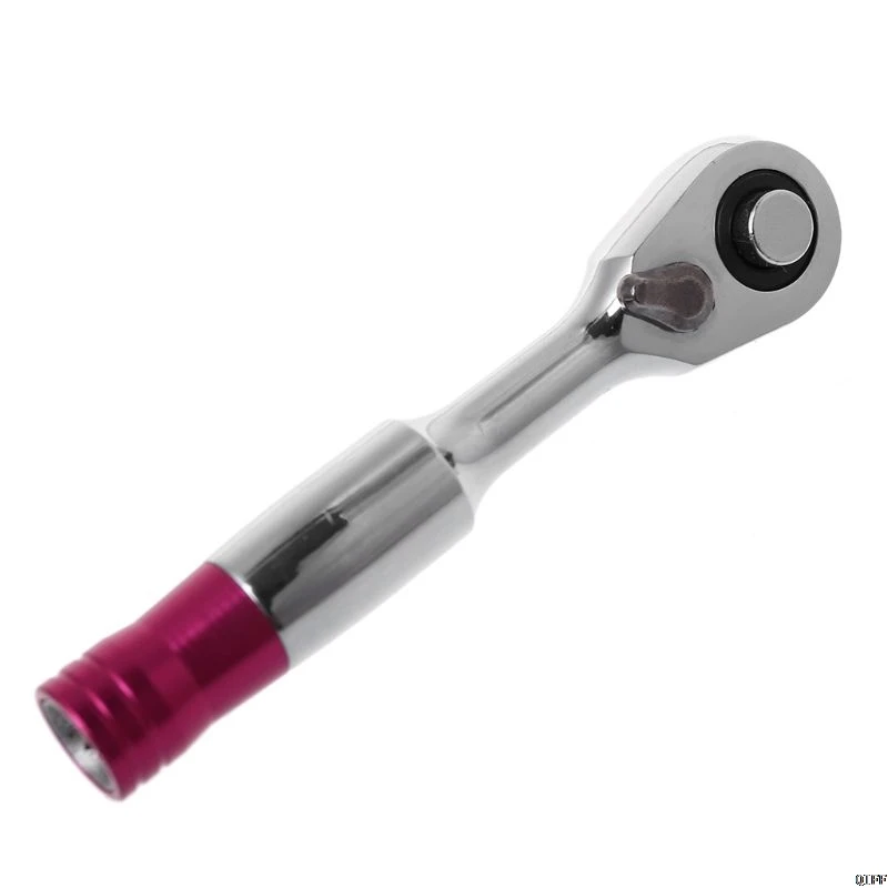 1/4" Mini Torque Ratchet Wrench 85mm/100mm Socket Wrenches Repair Tool For Vehicle Bicycle Bike