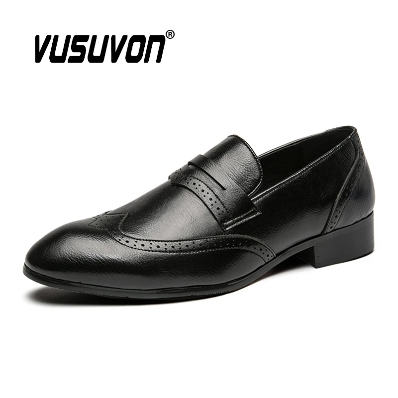 Классическая мужская повседневная обувь Новинка 2020 года Фирменные кожаные