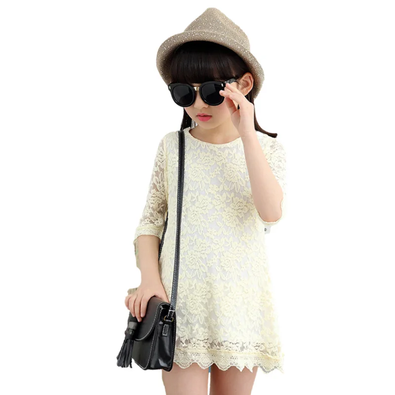 От 2 до 14 лет Одежда для девочек подростков маленьких белое вечернее вечерние