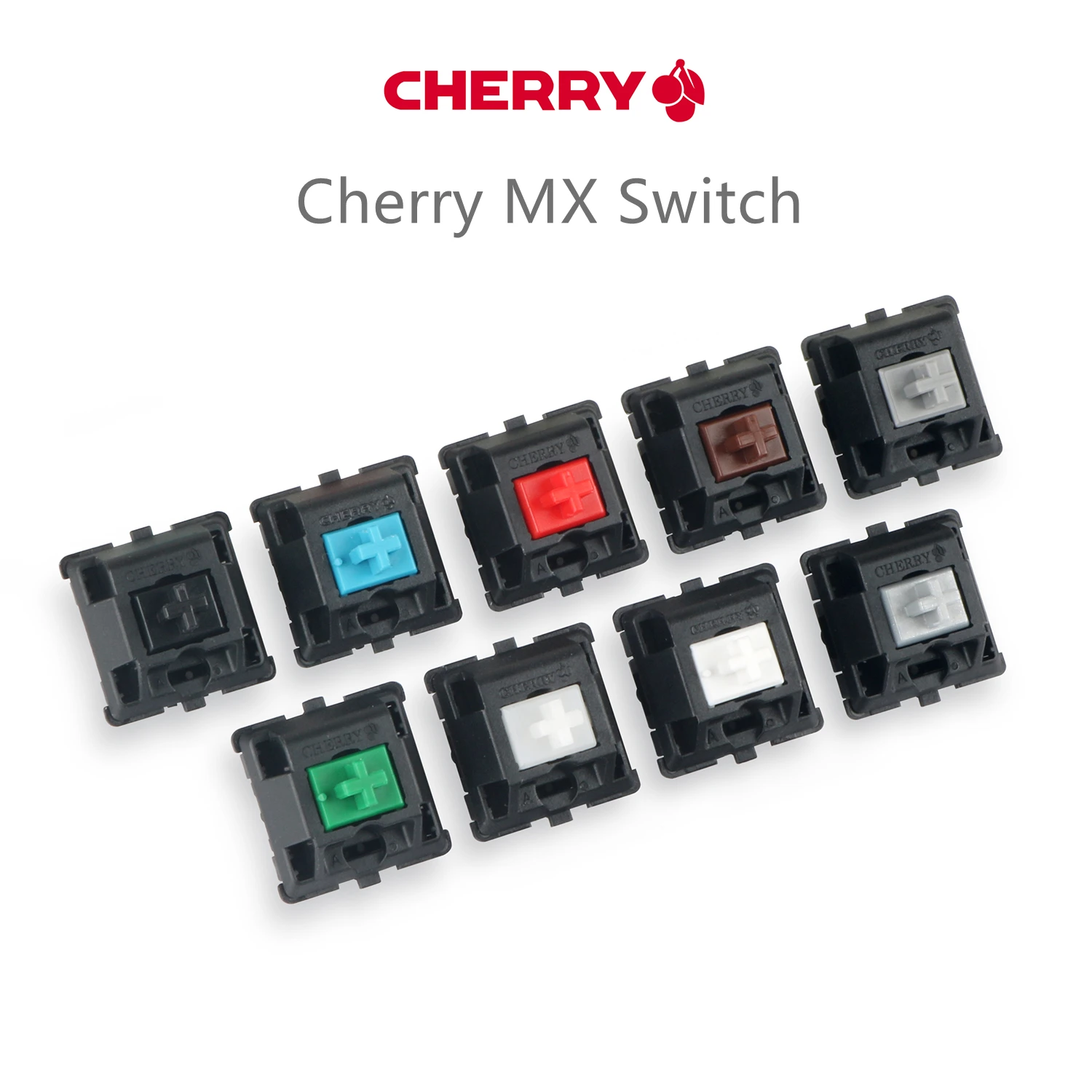 الأصلي الكرز MX التبديل 3 دبوس لوحة المفاتيح الميكانيكية البني الأزرق الأحمر الأبيض واضح الفضة Slilent أسود رمادي أخضر مفاتيح
