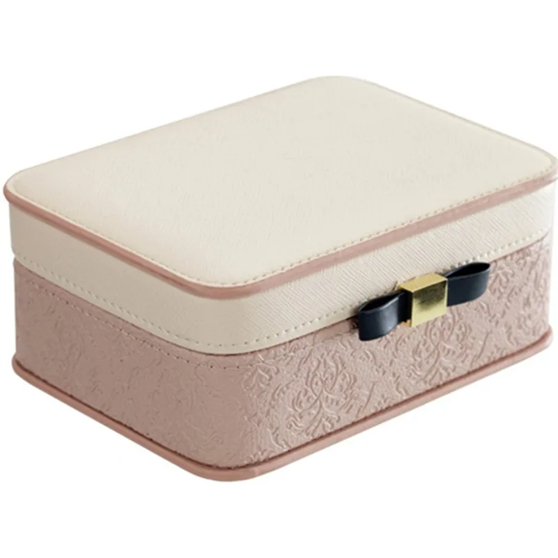 2018 простая шкатулка для украшений с тиснением Женский органайзер ювелирных