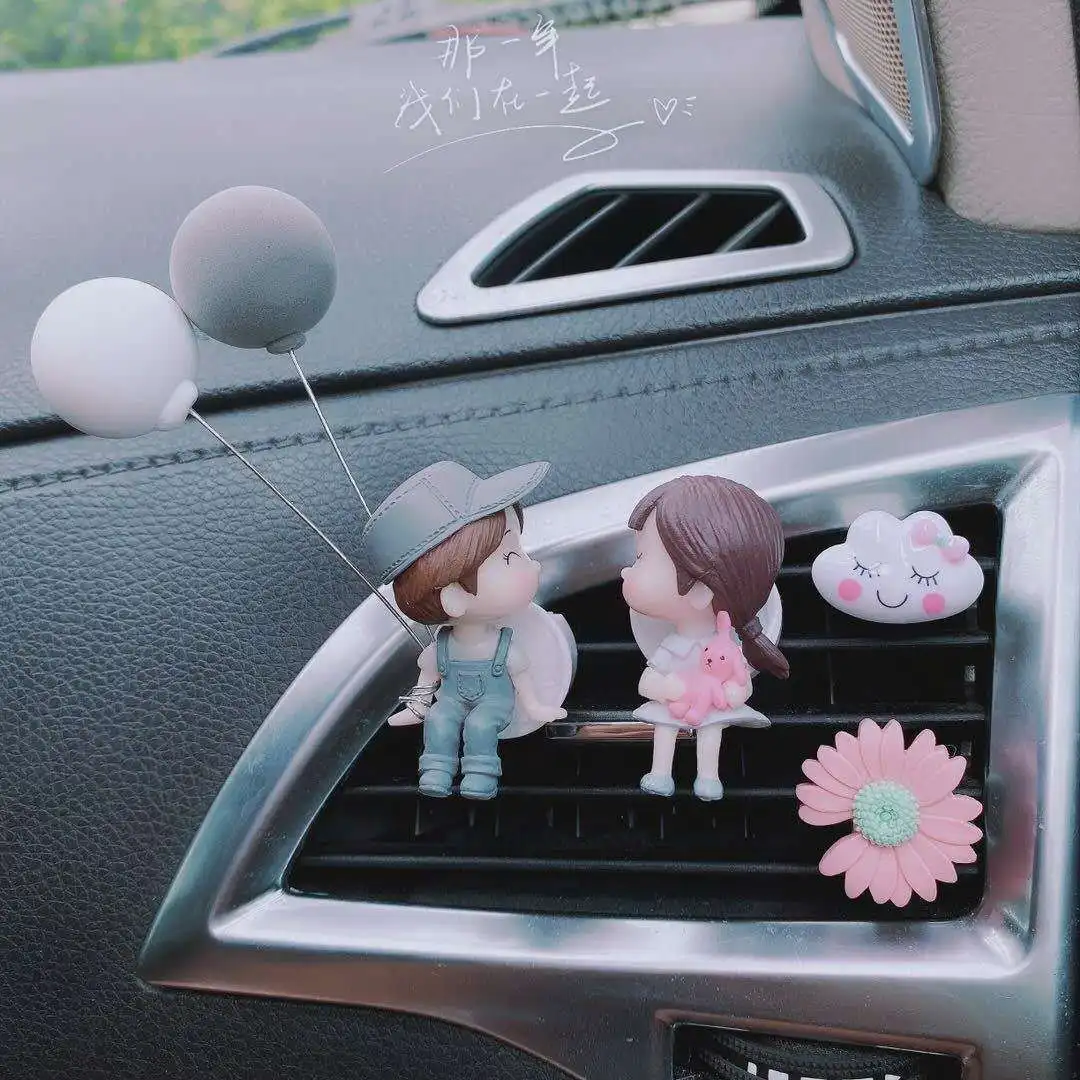 Симпатичные парные фигурки для девочек и мальчиков зажим духов освежитель