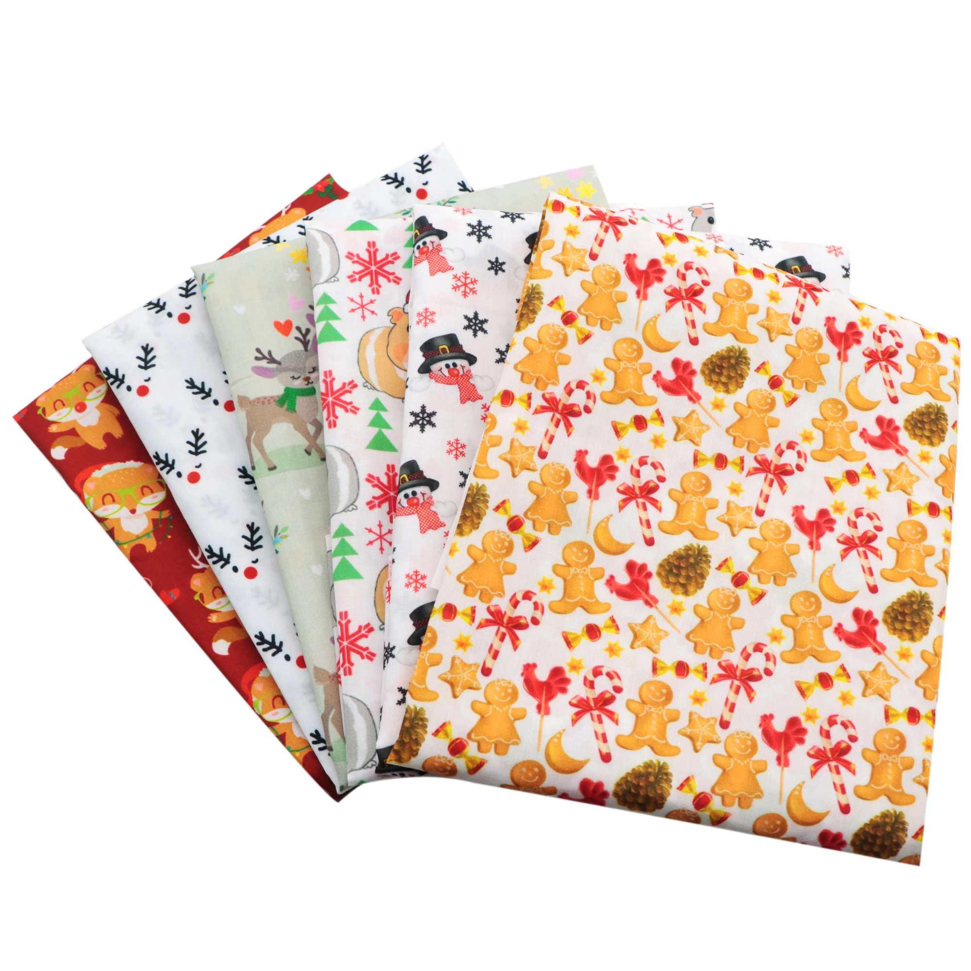 Аксессуары David 50*145 см Рождественская Полиэстеровая хлопчатобумажная ткань с