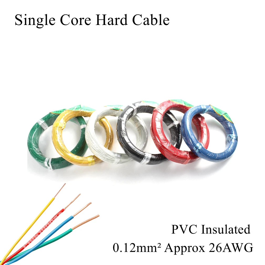 26AWG 0 12 мм BV одножильный проволочный ПВХ изолированный Электрический жесткий