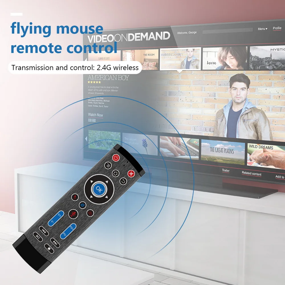Беспроводной пульт дистанционного управления T1 Max 2 4 ГГц Воздушная мышь гироскоп