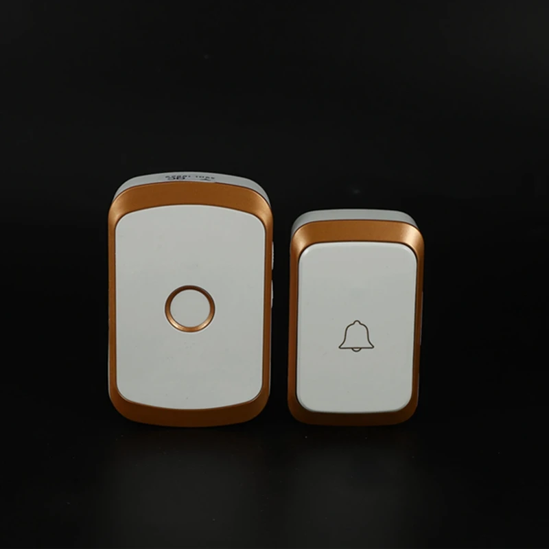 

Wireless Doorbell Ac 110-220V Smart Digital Waterproof Push Button Doorbell 36 Melody 4 Volume Cordless Door Ring Us Plug