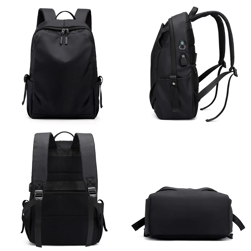 simple mens 15 6 inch laptop backpack waterproof outdoor travel backpacks male quality men school backpack teenagers usb charge free global shipping