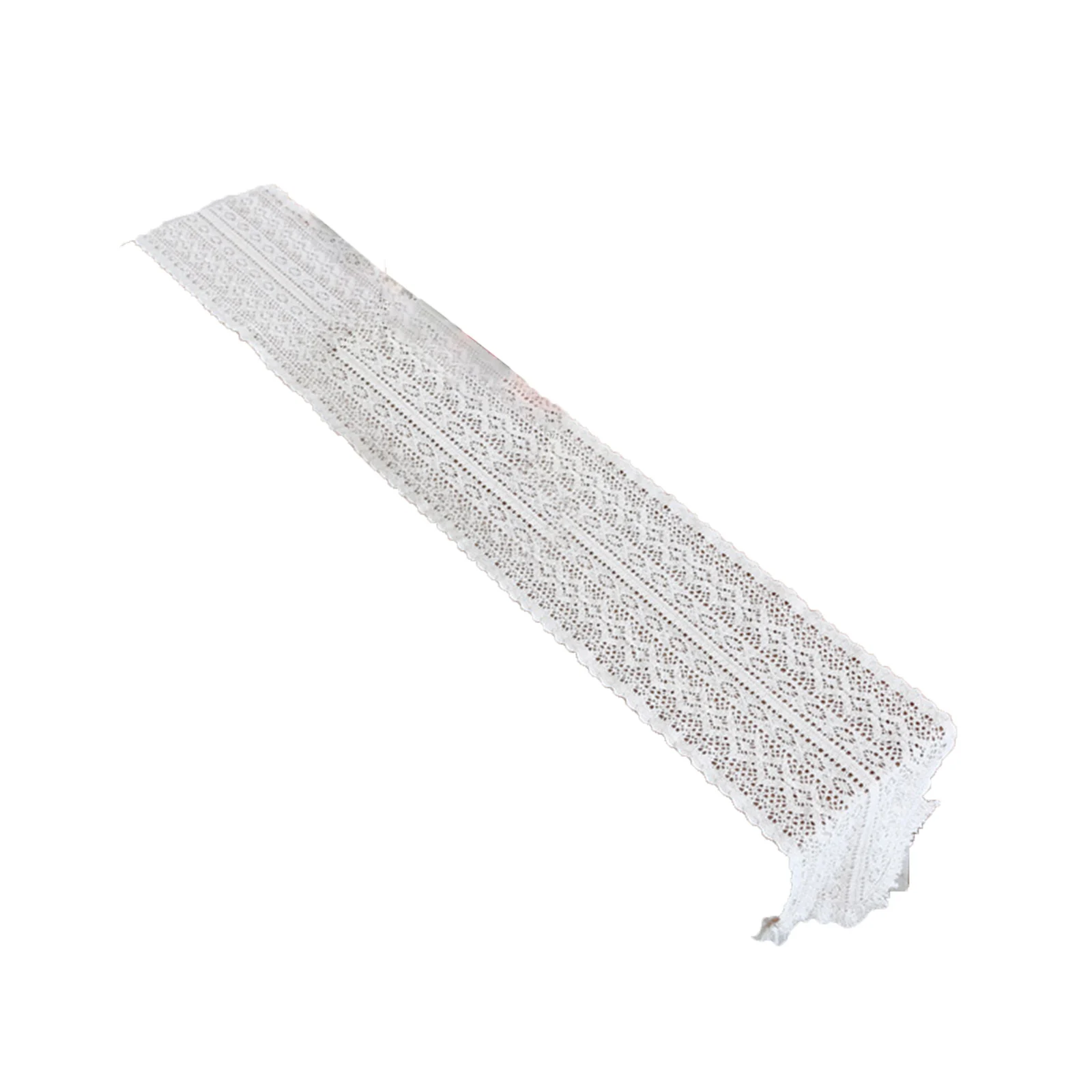 Dining Table Runner Classic Lace Crochet Flower Hollow Runner Table Ornament For Home Restaurant Hotel