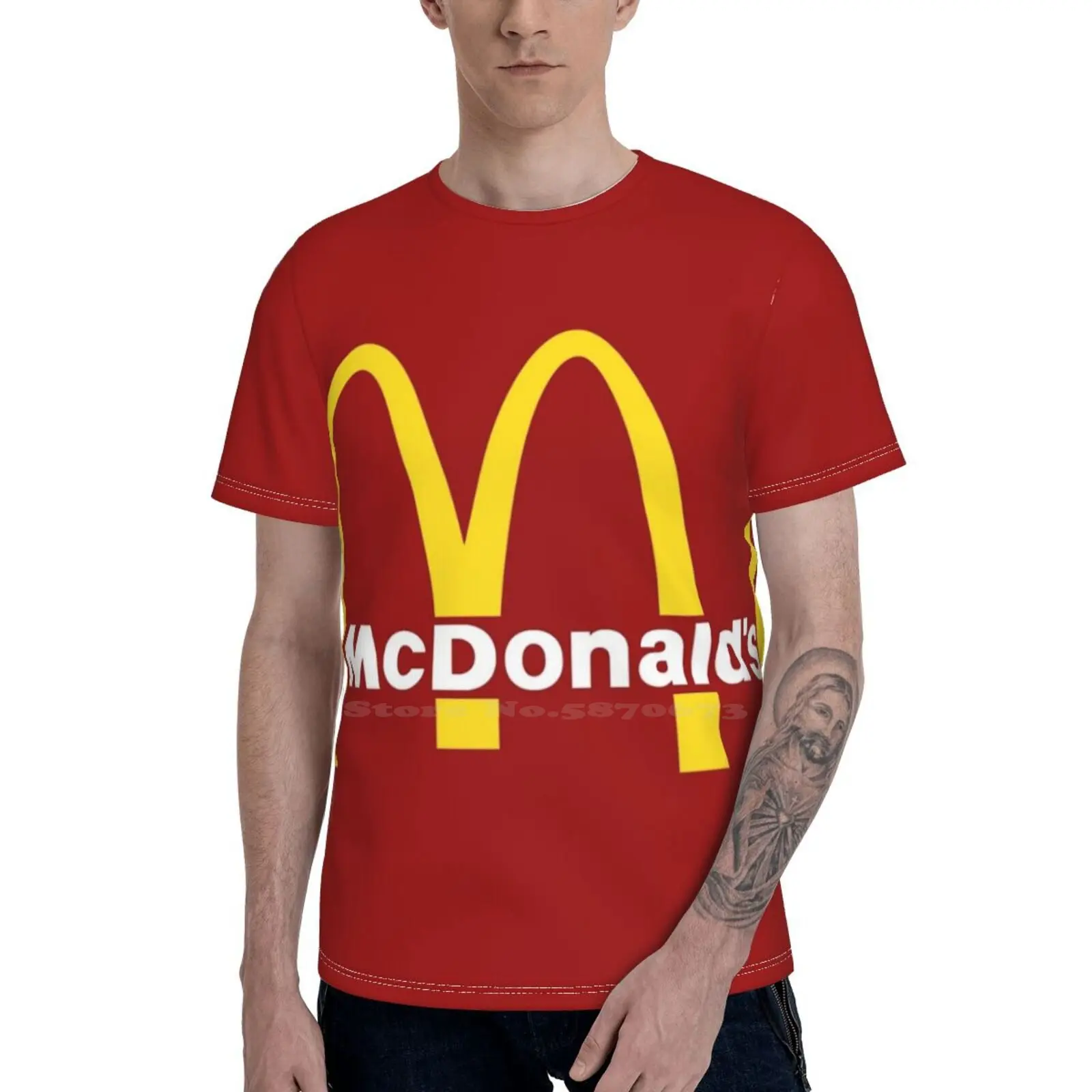 Футболка с 3D-принтом Kon Piye женская уличная одежда Mcdonalds Mukbang Food детские игрушки