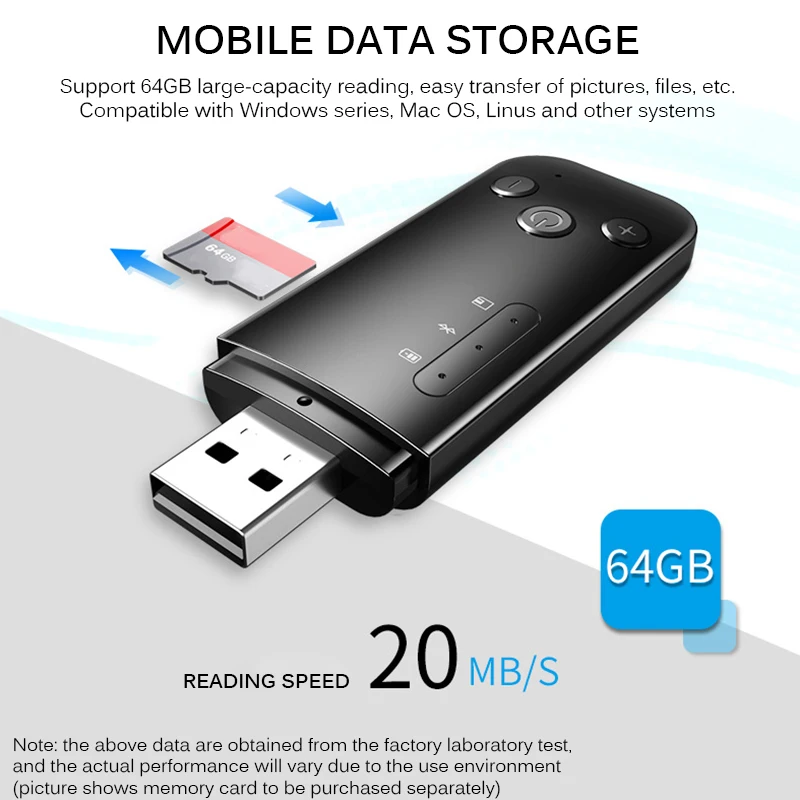 Портативный мини Bluetooth 5 0 беспроводной музыкальный ресивер автомобильный