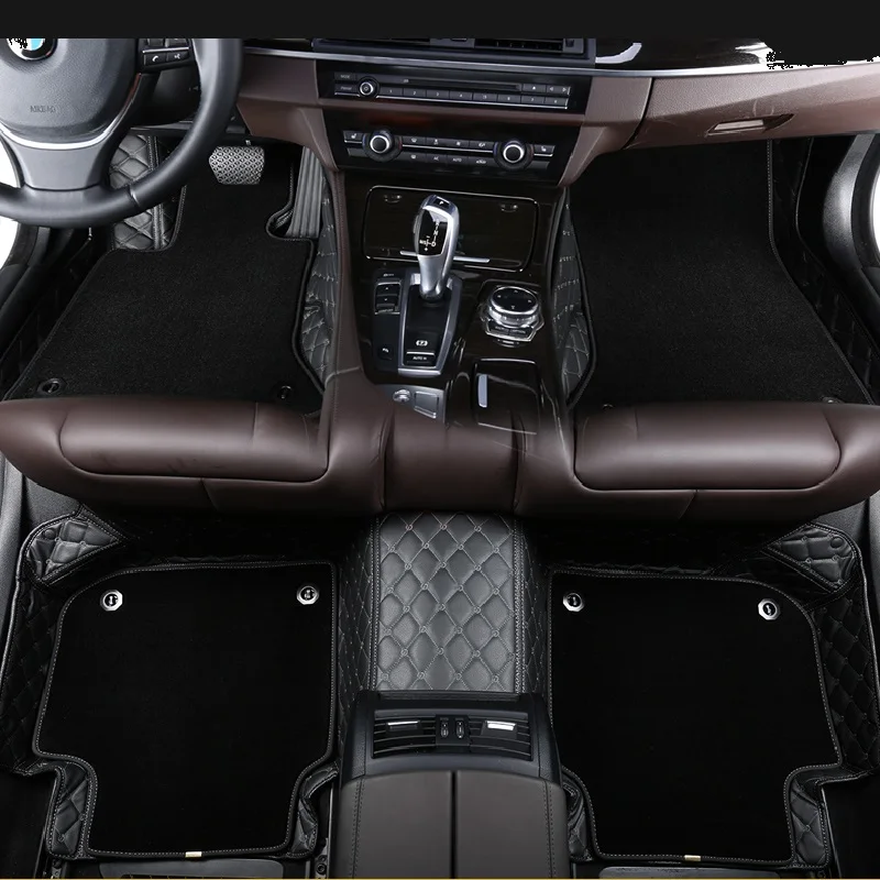 Полный комплект водонепроницаемых автомобильных ковриков Мягкие Передние и