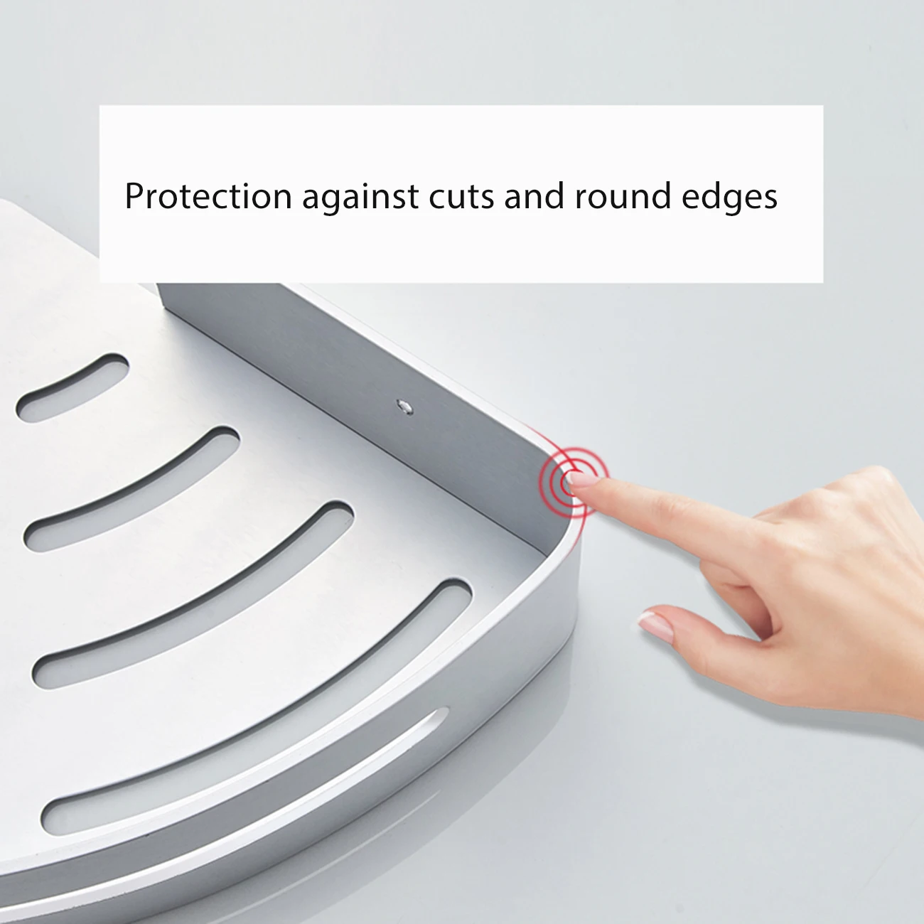 

Bathroom Shelves Shower Shelf Bath Corner Shampoo Storage Rack Wall Mounted Aluminum Bathroom Basket Kitchen Accessories