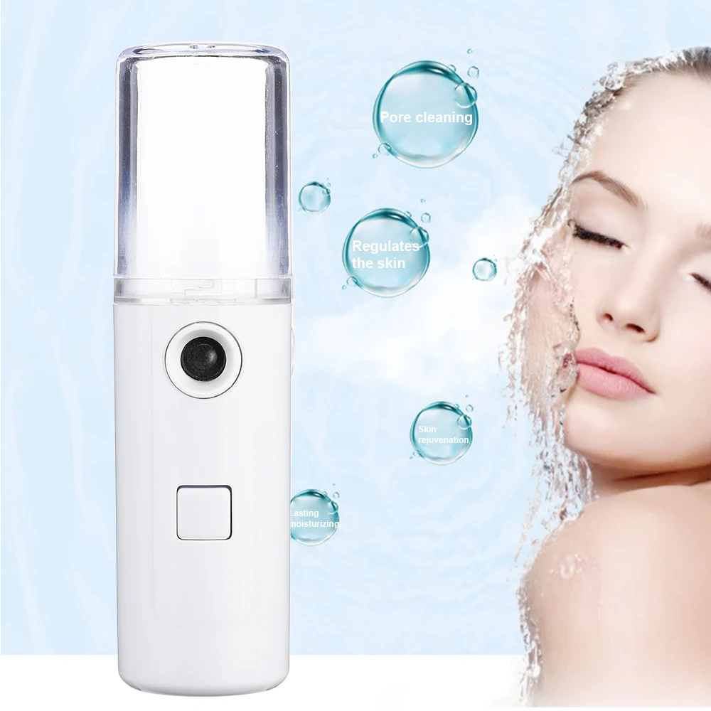 

Ultrasonic Skin Scrubber Nano Sparyer Steamer Facial Peeling Shovel Pore Clean Exfoliator Face Blackhead Remover LiftingMassager
