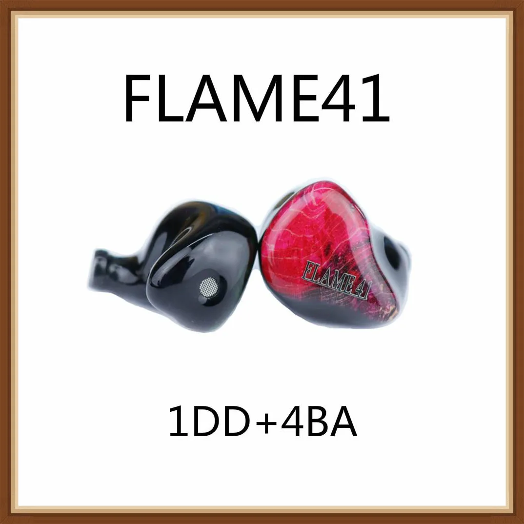 

TONEKING FLAME41 1DD+4BA Hybrid Driver HiFi Monitor DJ Studio Stage Audiophile In-ear Earphone Custom MMCX Handmade Headset