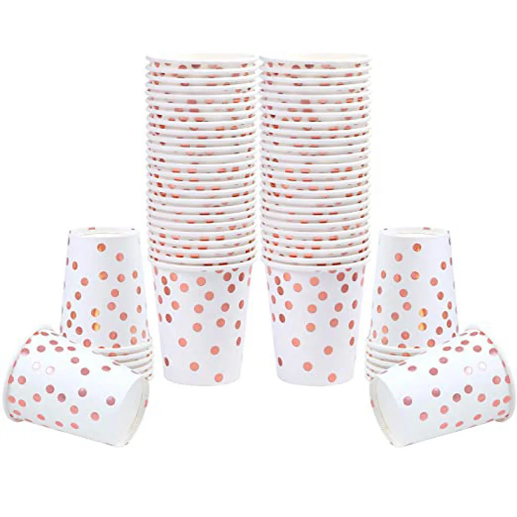 100 шт. точка печати бумажный стаканчик одноразовые чашки напитка сока