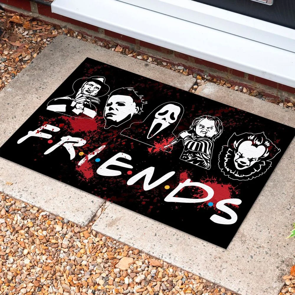 Halloween Theme Horror Movie Character Collection House Rules Doormat 3D Printed Carpet Non-Slip Bedroom Porch Tappeto | Дом и сад