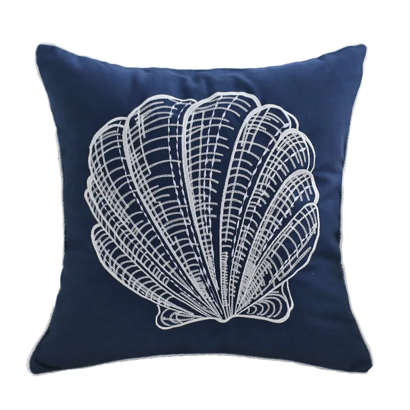 Чехол для подушки с вышивкой морской звезды чехол из раковины домашний